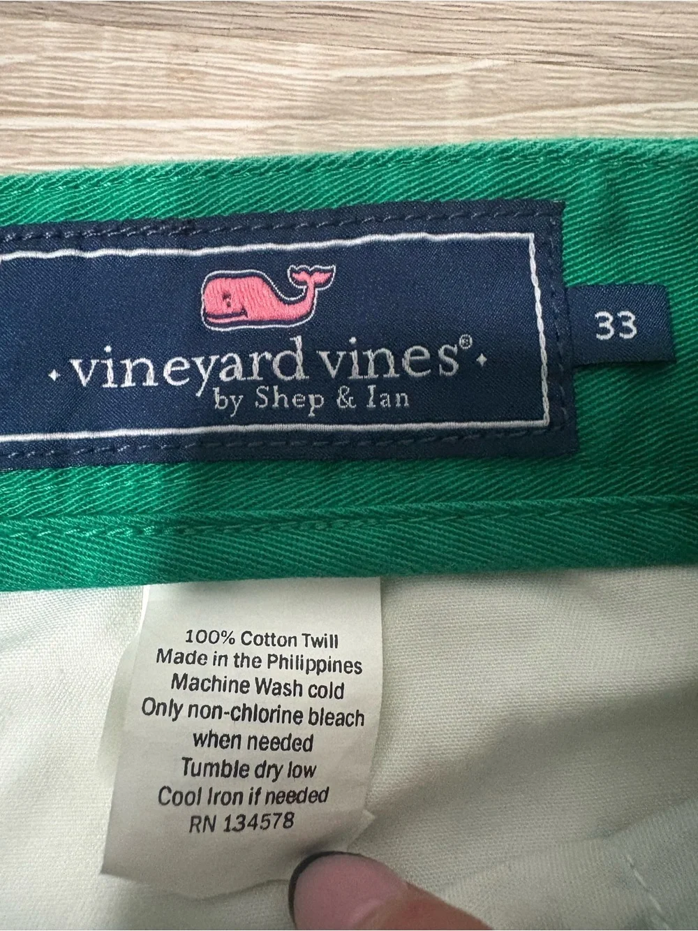 Vineyard Vines Men's Green Classic Chino Shorts